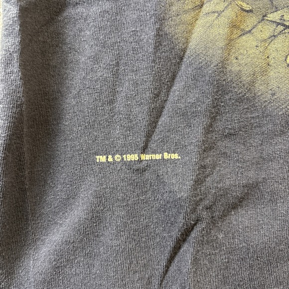 Vintage Green Bay Packers Taz Shirt Men Large Faded Black Looney Tunes 1995 USA - Picture 9 of 12